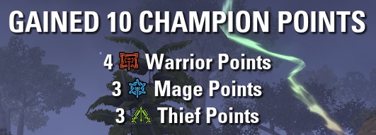 GAINED 10 CHAMPION POINTS