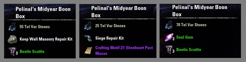 Pelinal's Midyear Boon Box